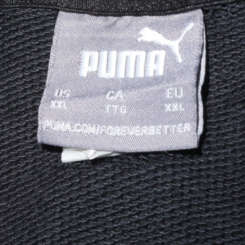 Puma Men's Black 2XL Pullover Hoodie Blackpool FC Embroidered Sportswear