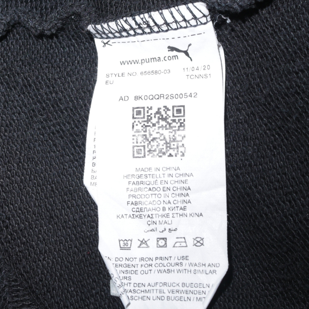 Puma Men's Black 2XL Pullover Hoodie Blackpool FC Embroidered Sportswear