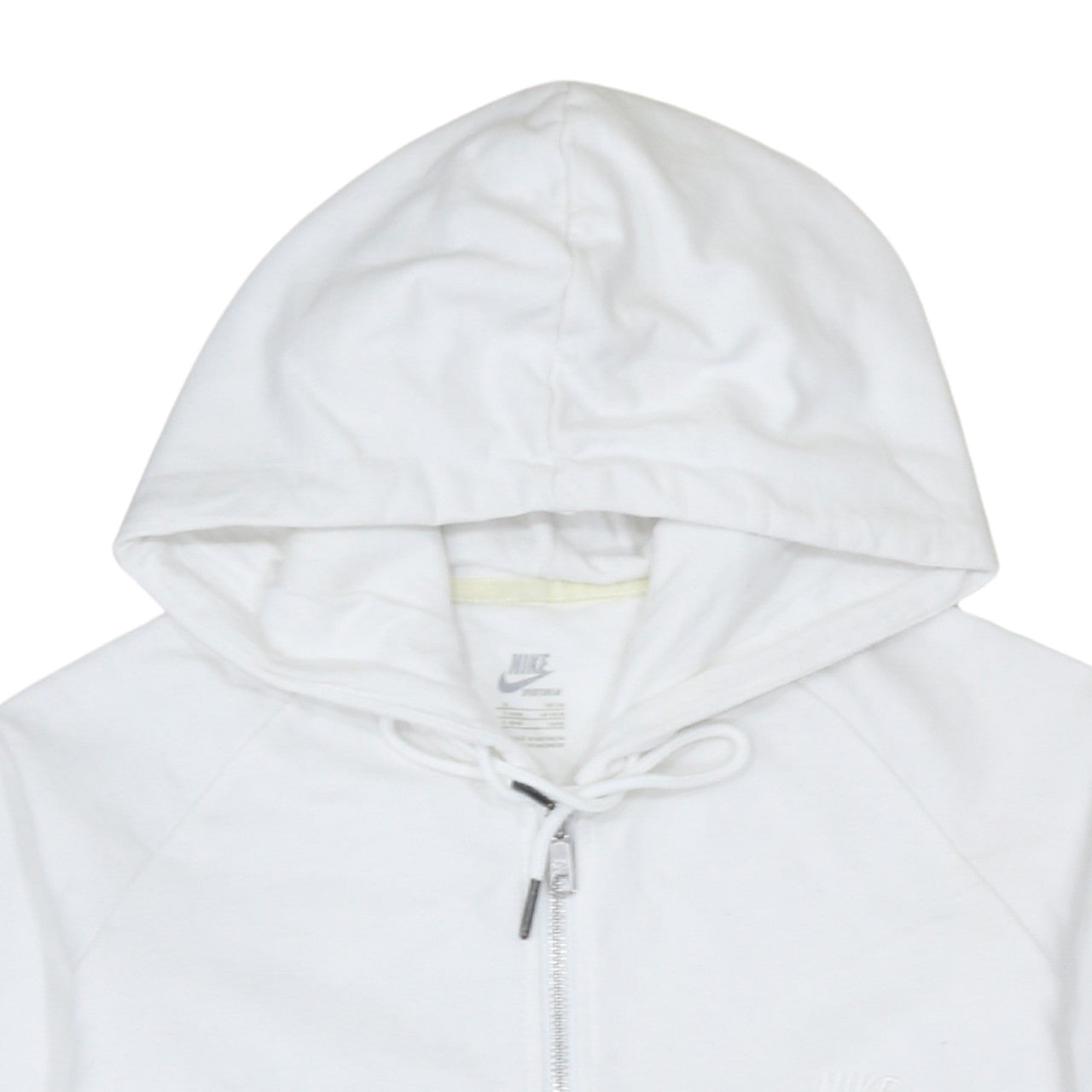 Nike Women White Full Zip Hoodie Sweatshirt Size 16/18 XL Sportswear