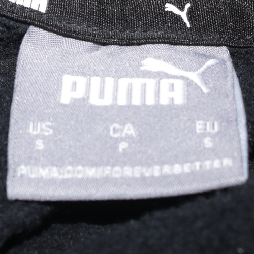 Puma Men's Black Pullover Hoodie Small Logo Sports Fleece