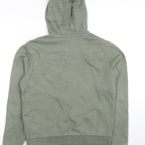 Lacoste Sport Boys Green Full Zip Hoodie Size 16 Years Cotton Blend