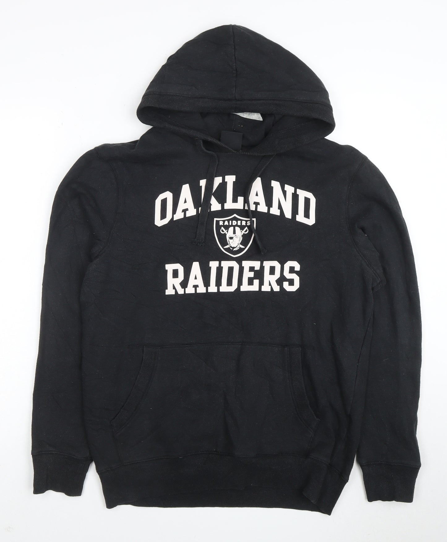Team Apparel Raiders Men's Black Pullover Hoodie Size M