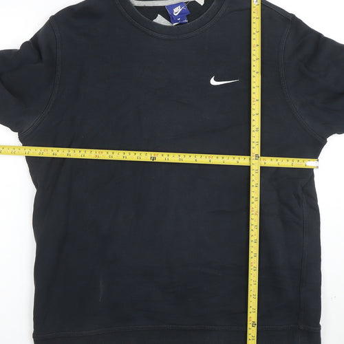 Nike Men's Black Small Crew Neck Pullover Sweatshirt