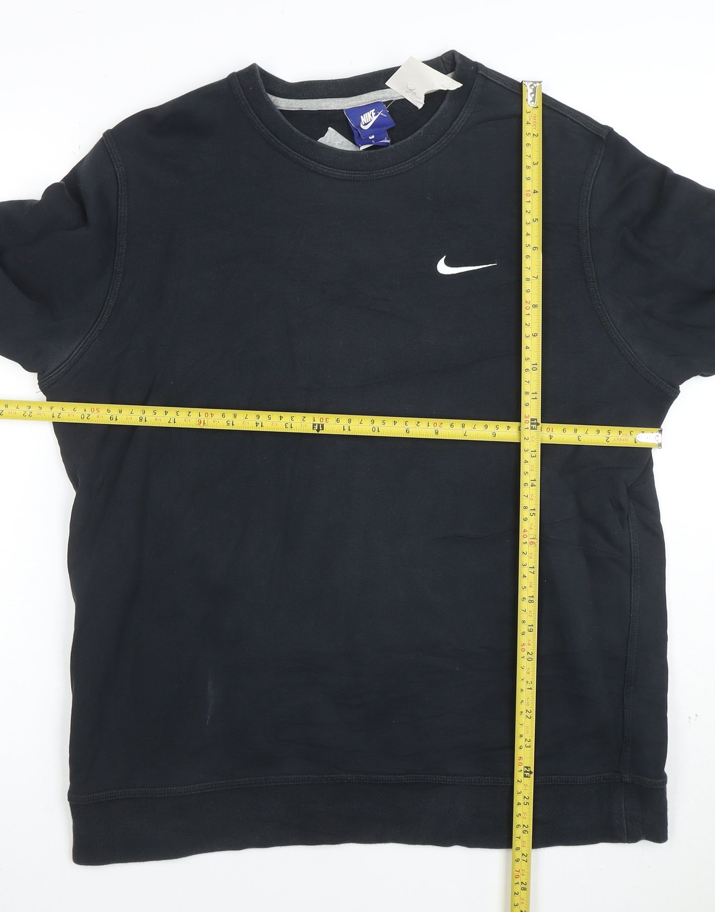 Nike Men's Black Small Crew Neck Pullover Sweatshirt