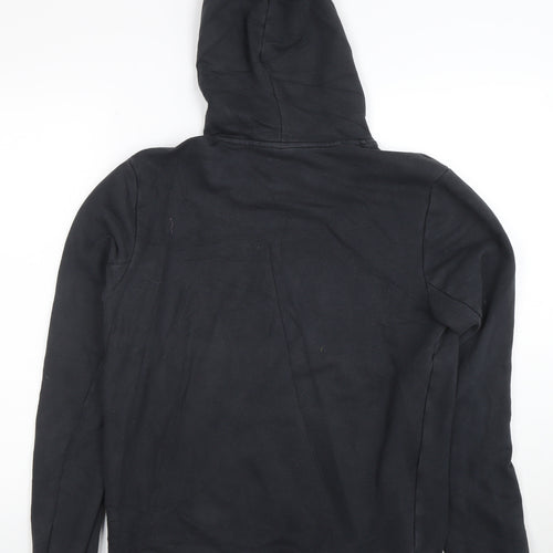 Adidas Men's Black Pullover Hoodie Fleece Medium Regular Fit