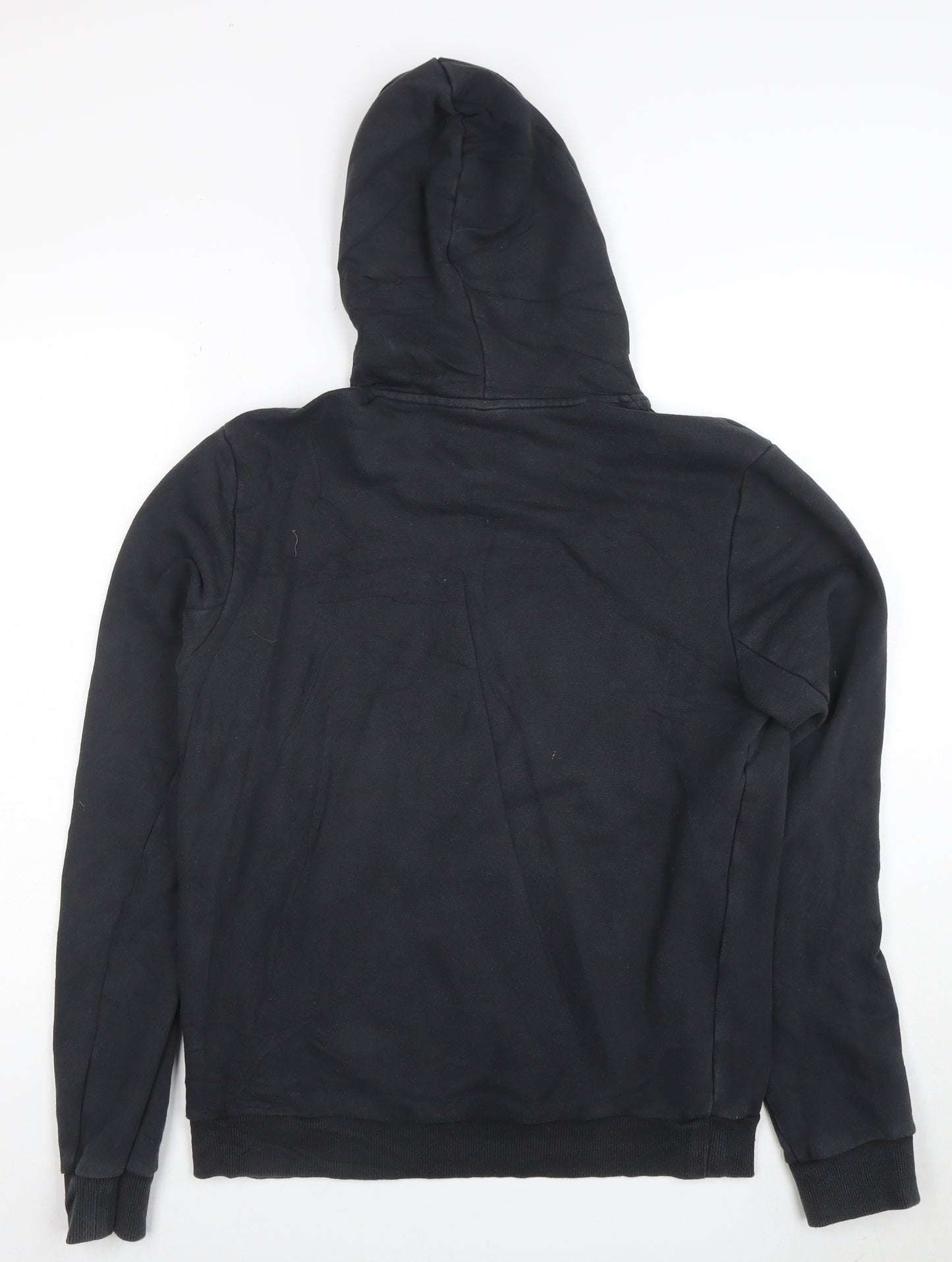 Adidas Men's Black Pullover Hoodie Fleece Medium Regular Fit