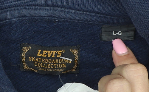 Levi's Men's Blue Pullover Hoodie L Skateboarding Collection
