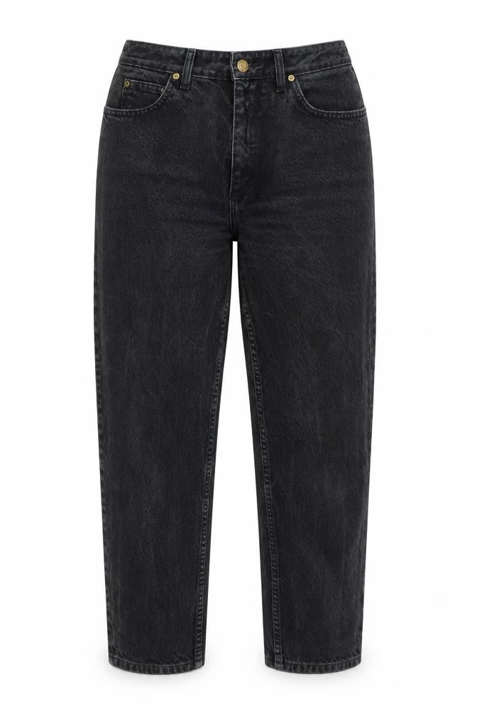 Front view of Lee Women Black 33 Straight Regular Fit Vintage Jeans
