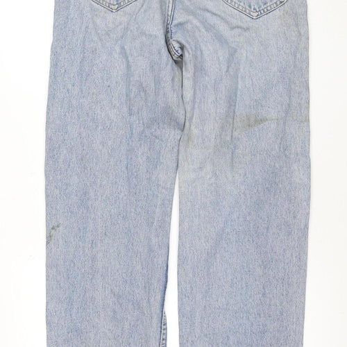 Lee Riders Men's Blue 36in Waist Light Wash Straight Denim Jeans