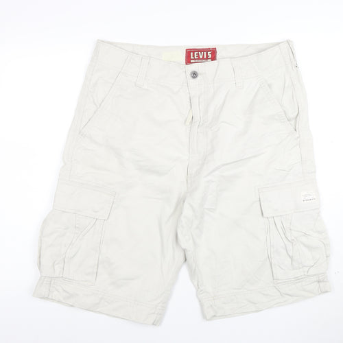 Levi's Men's Beige Cargo Shorts Size 36 Cotton Casual