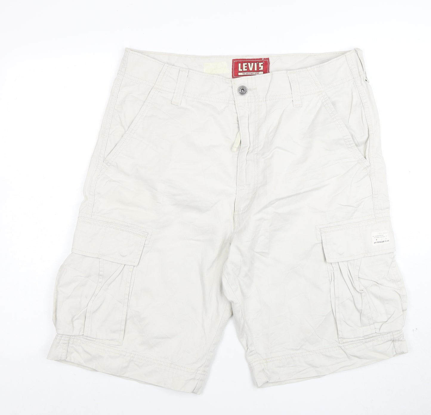 Levi's Men's Beige Cargo Shorts Size 36 Cotton Casual