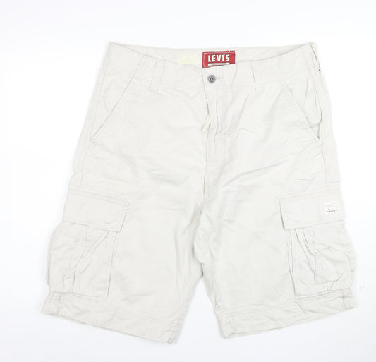 Levi's Men's Beige Cargo Shorts Size 36 Cotton Casual