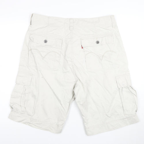 Levi's Men's Beige Cargo Shorts Size 36 Cotton Casual