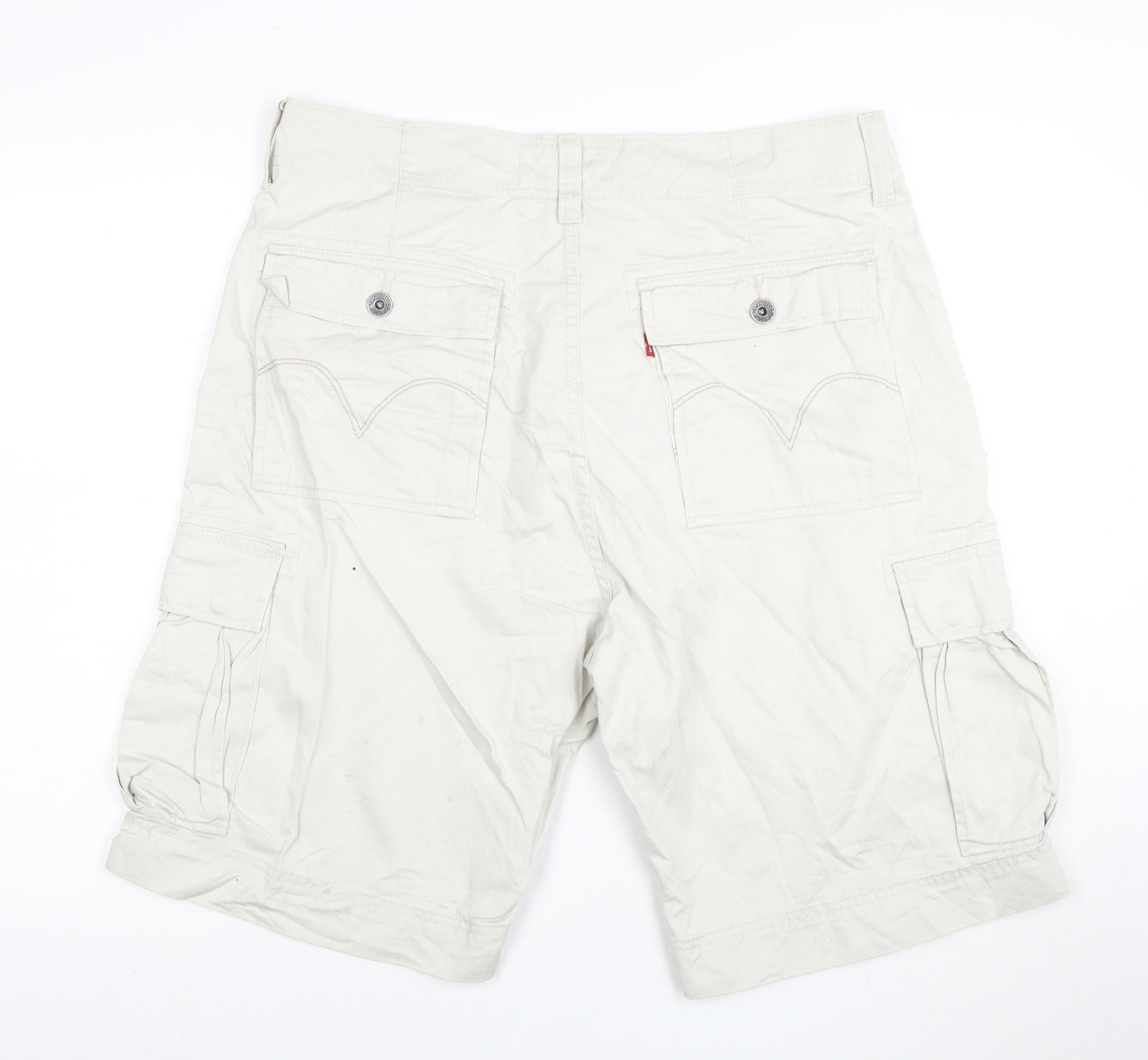 Levi's Men's Beige Cargo Shorts Size 36 Cotton Casual