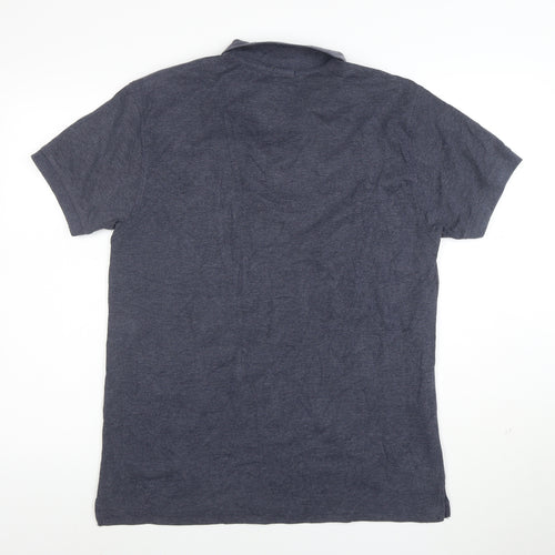 Hugo Boss Men's Blue Slim Fit Cotton Polo Shirt Size L