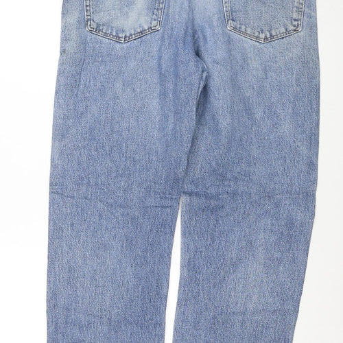 Wrangler Men Blue 36x30 Regular Fit Straight Denim Jeans