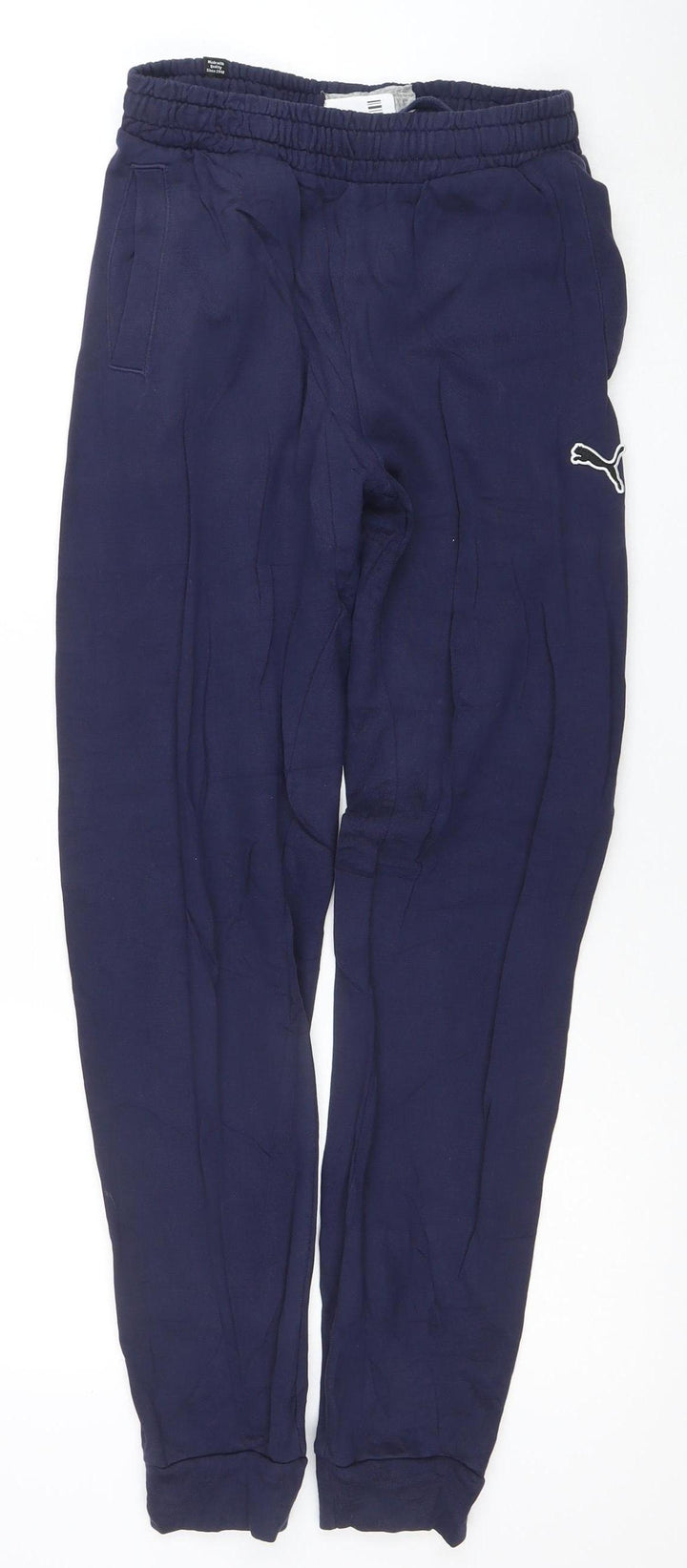 Puma Men's Blue Jogger Trousers Size S Elastic Waist Activewear