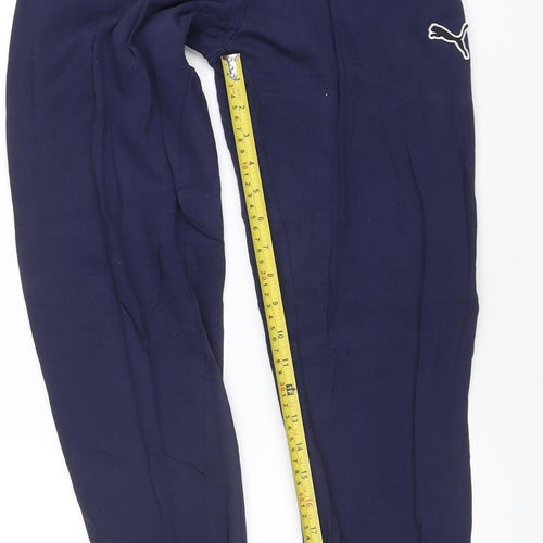 Puma Men's Blue Jogger Trousers Size S Elastic Waist Activewear