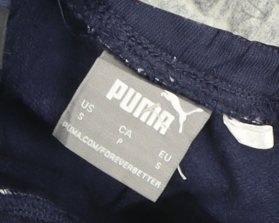 Puma Men's Blue Jogger Trousers Size S Elastic Waist Activewear