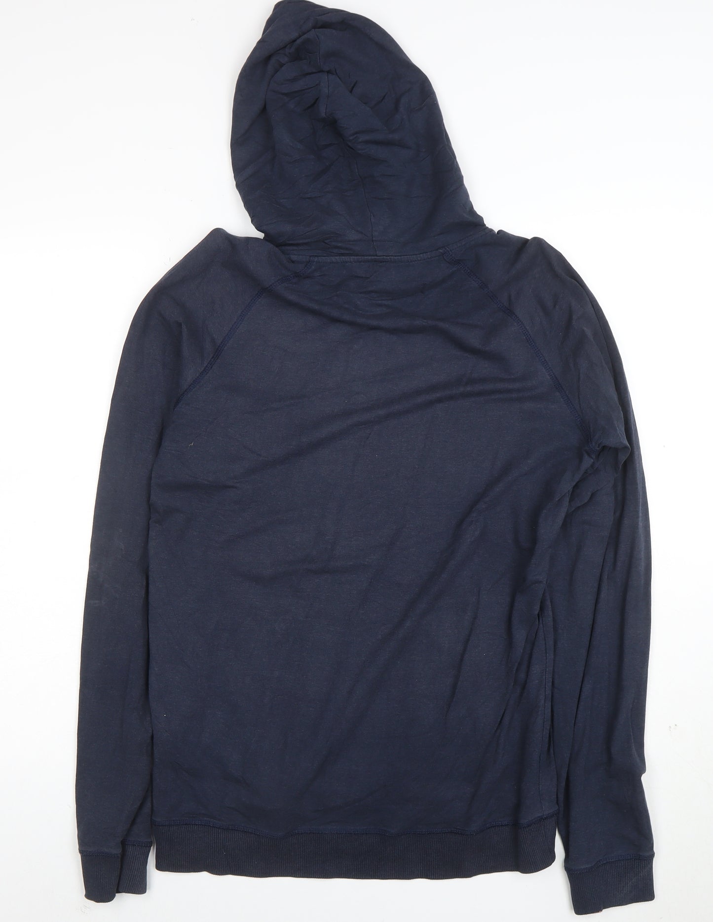 Weird Fish Men's Blue Pullover Hoodie M Graphic Print Lightweight