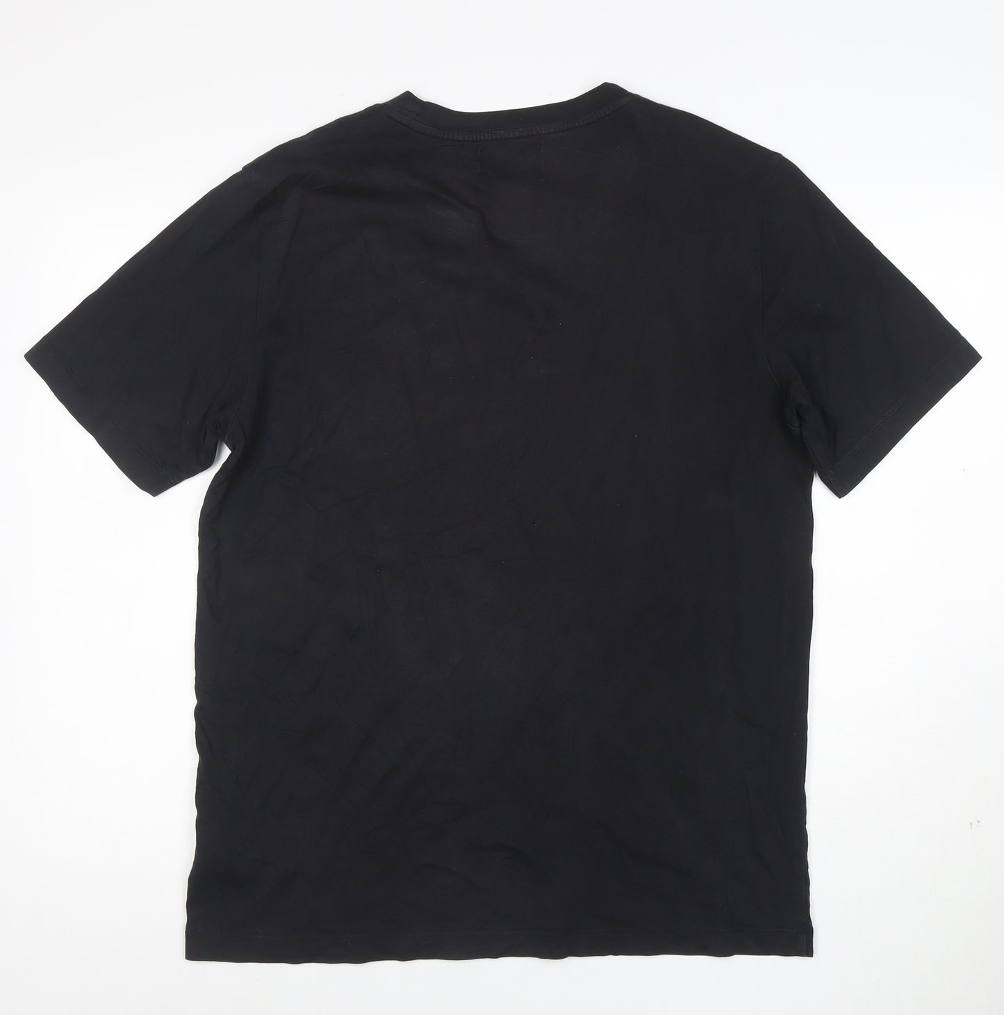 Calvin Klein Jeans Mens Black XL Logo Crew Neck Cotton T-Shirt