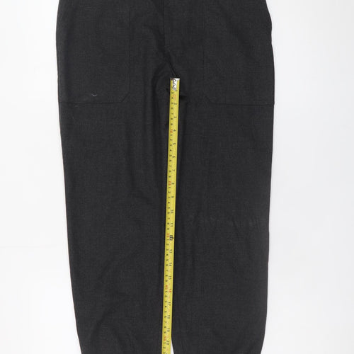 Zara Men Black Jogger Trousers Size S Elasticated Cuff Casual Pants