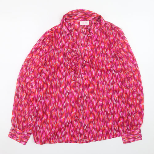 Savida Women's Multicoloured Ruffle Blouse Size 10