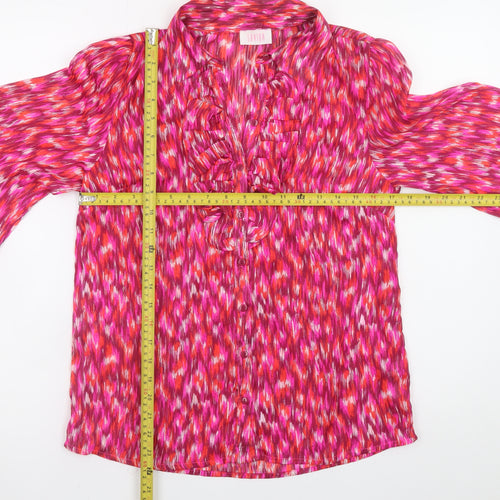 Savida Women's Multicoloured Ruffle Blouse Size 10