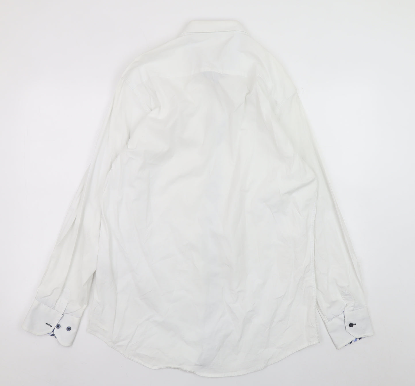 GANT USA Men's White Slim Fit XL Cotton Long Sleeve Dress Shirt