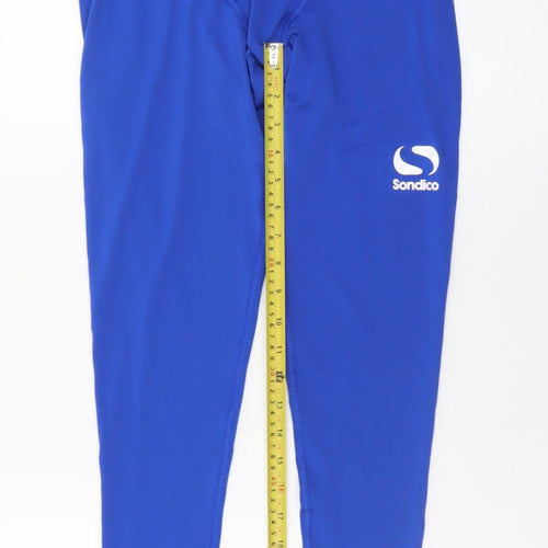 Sondico Men's Blue Compression Leggings M Moisture Wicking Sportswear