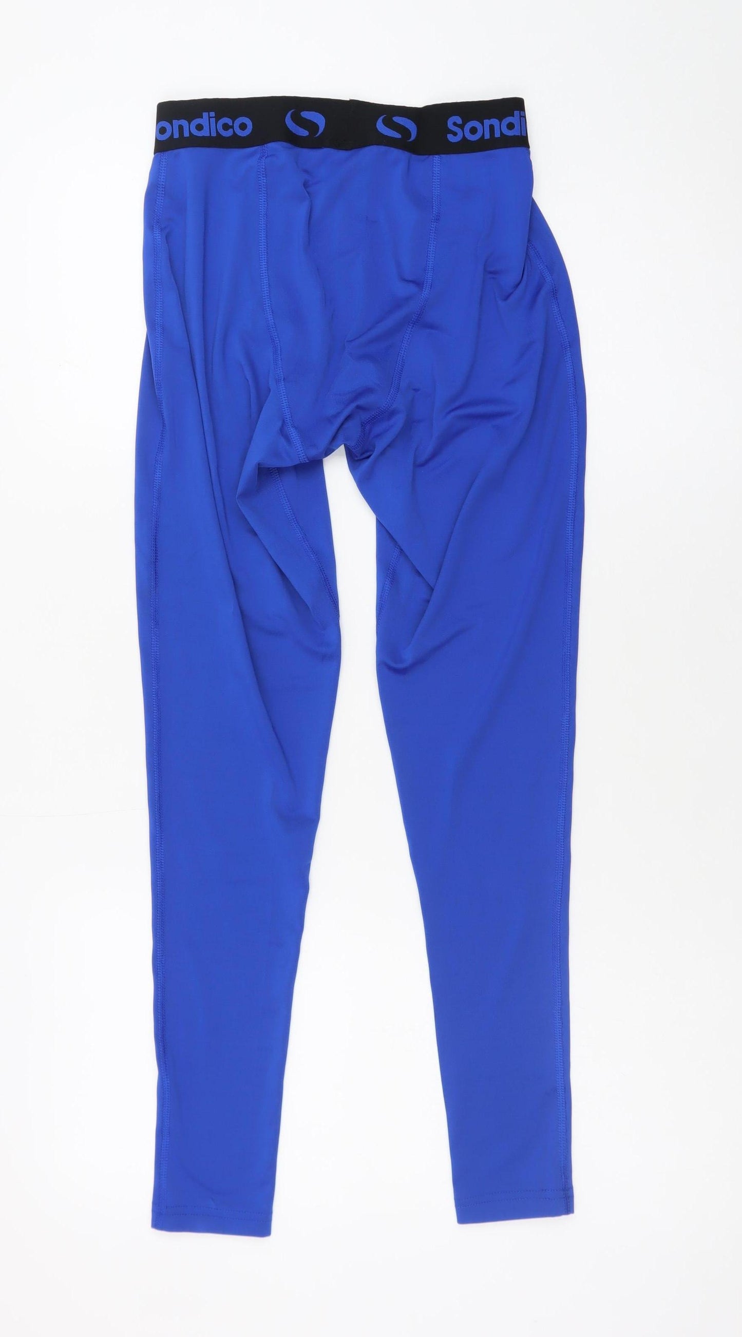 Sondico Men's Blue Compression Leggings M Moisture Wicking Sportswear