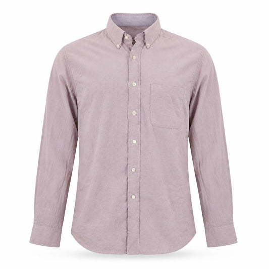 Front view of Chaps Men's Pink Classic Fit Oxford Button-Down Shirt 15.5 Long Sleeve