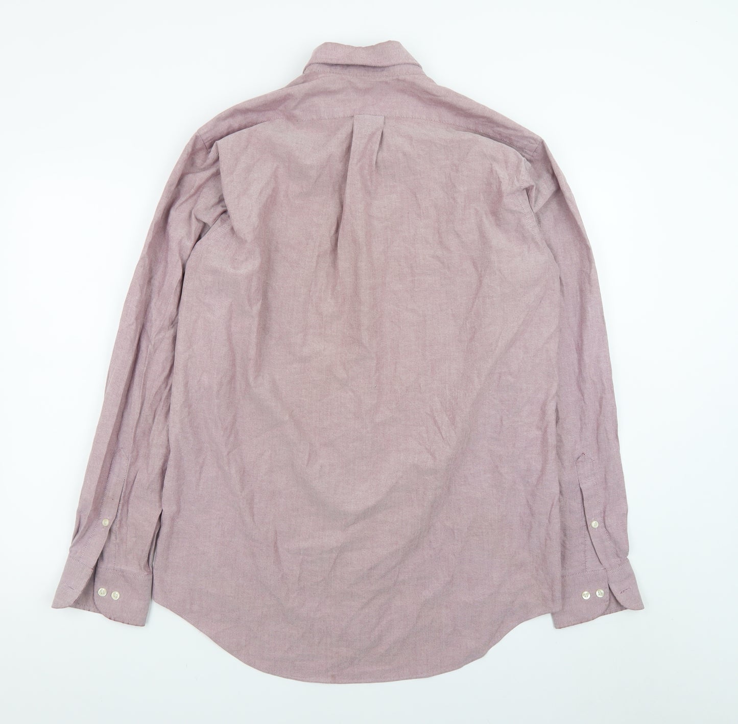 Chaps Men's Pink Classic Fit Oxford Button-Down Shirt 15.5 Long Sleeve