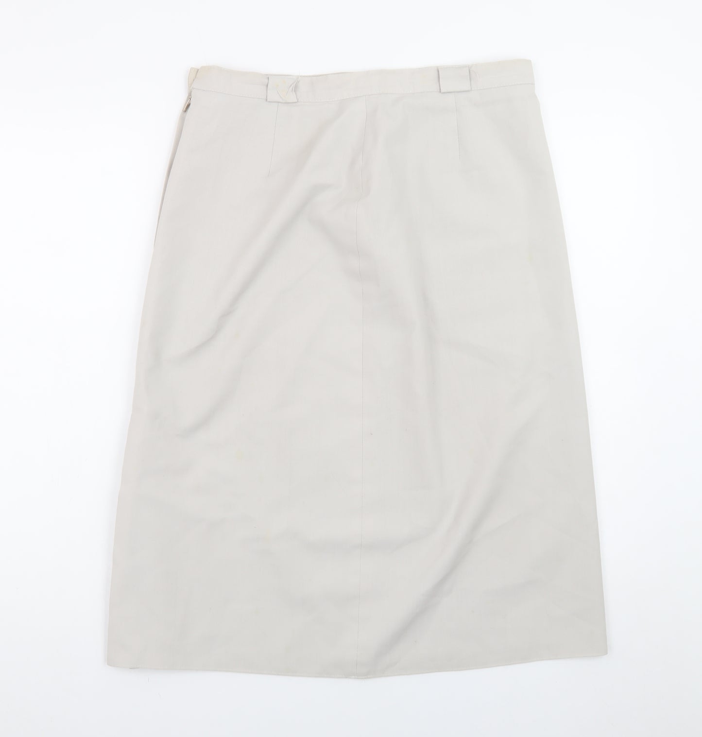 St Bernard Womens Beige Size 16 Straight Knee Length Skirt