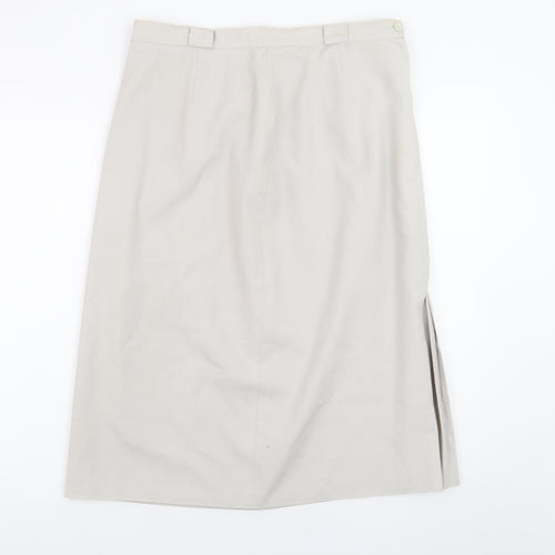 St Bernard Womens Beige Size 16 Straight Knee Length Skirt