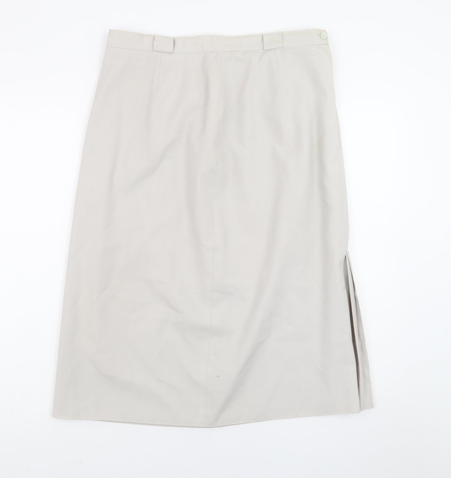 St Bernard Womens Beige Size 16 Straight Knee Length Skirt