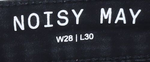 Noisy May Women's Black Skinny Jeans W28 L30 Slim Fit Denim