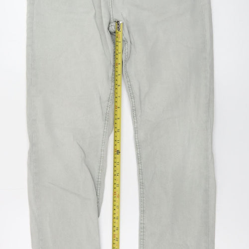 Springfield Mens Grey Slim Straight Jeans W32 M