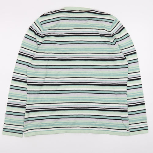 Eastex Women's Multicoloured Striped Crew Neck Jumper Size 16