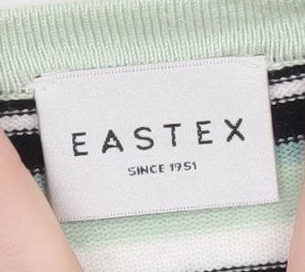 Eastex Women's Multicoloured Striped Crew Neck Jumper Size 16