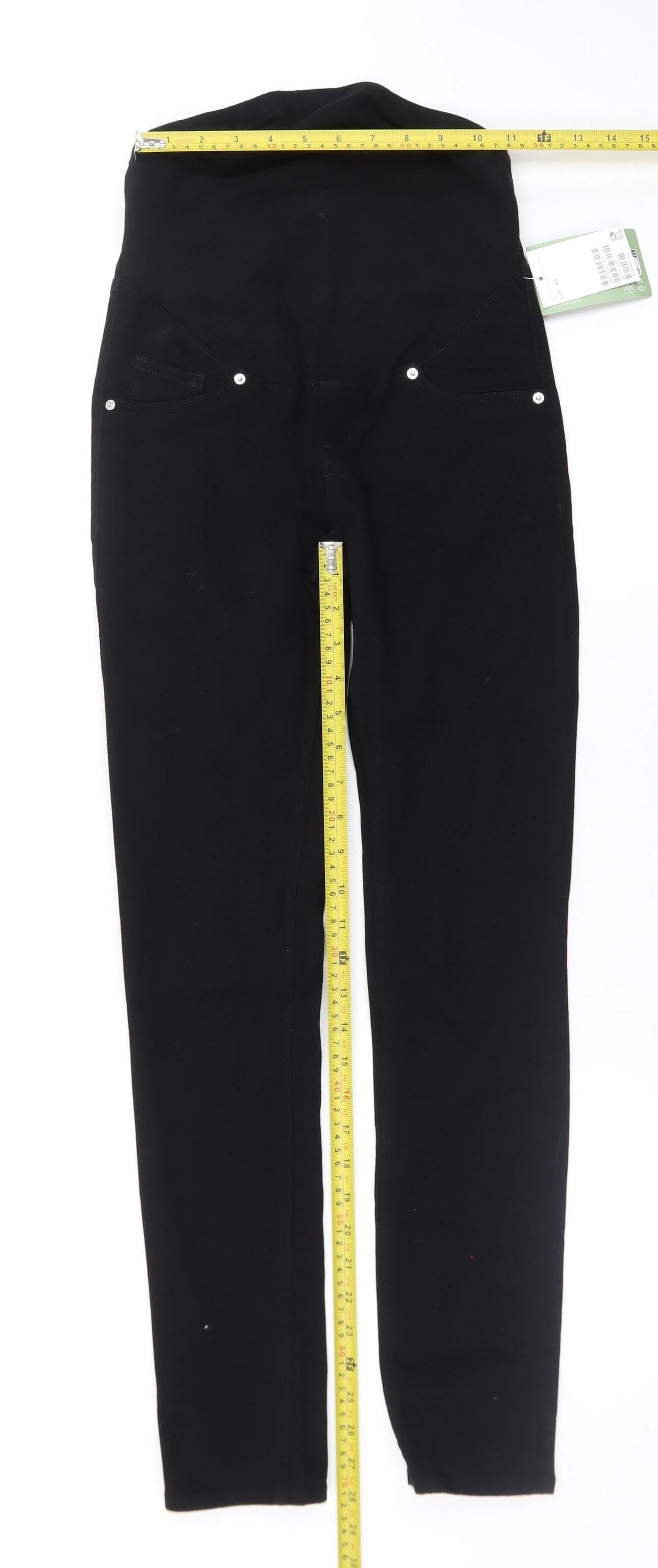H&M Women’s Black MAMA Skinny High Rise Maternity Jeans XS