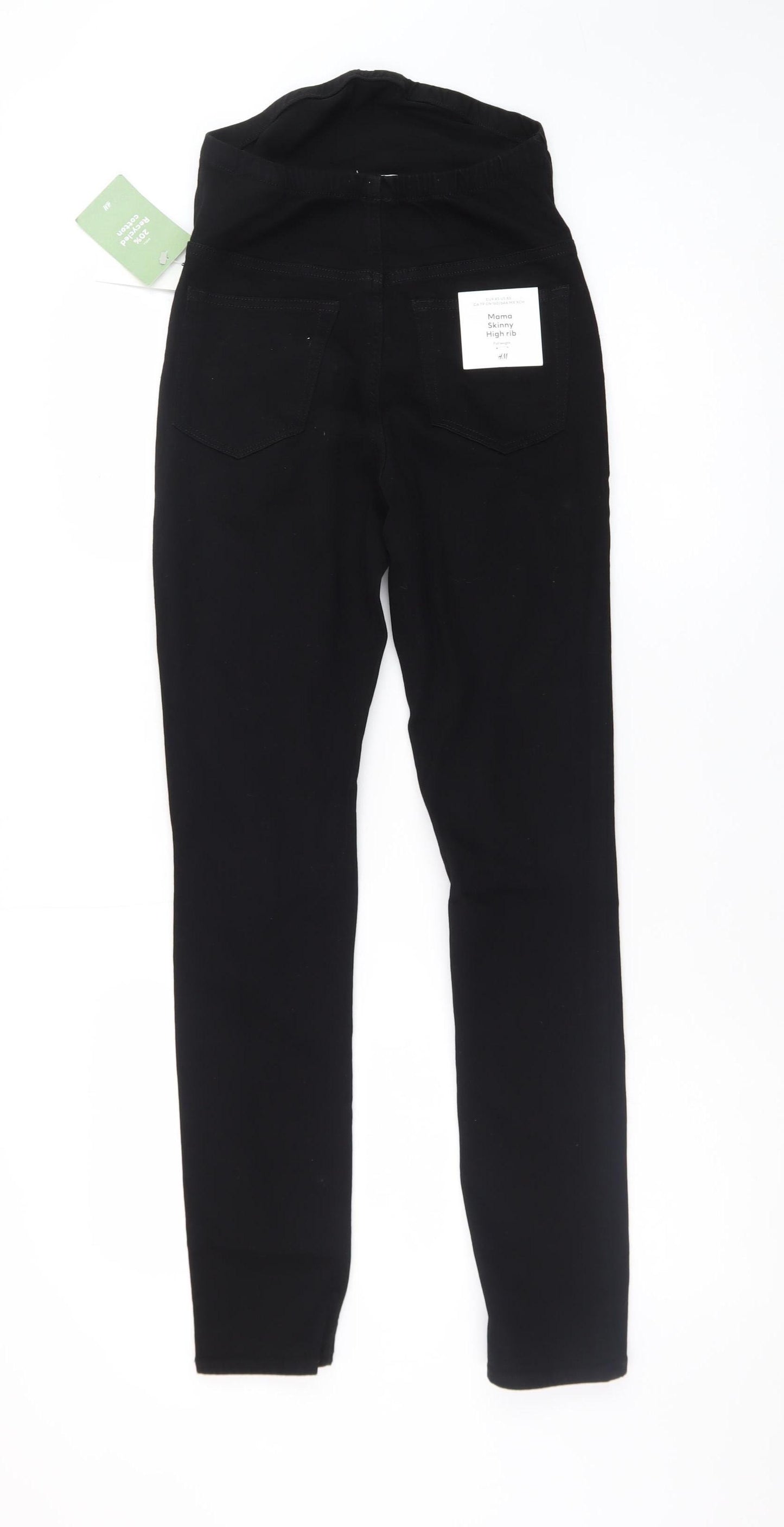 H&M Women’s Black MAMA Skinny High Rise Maternity Jeans XS