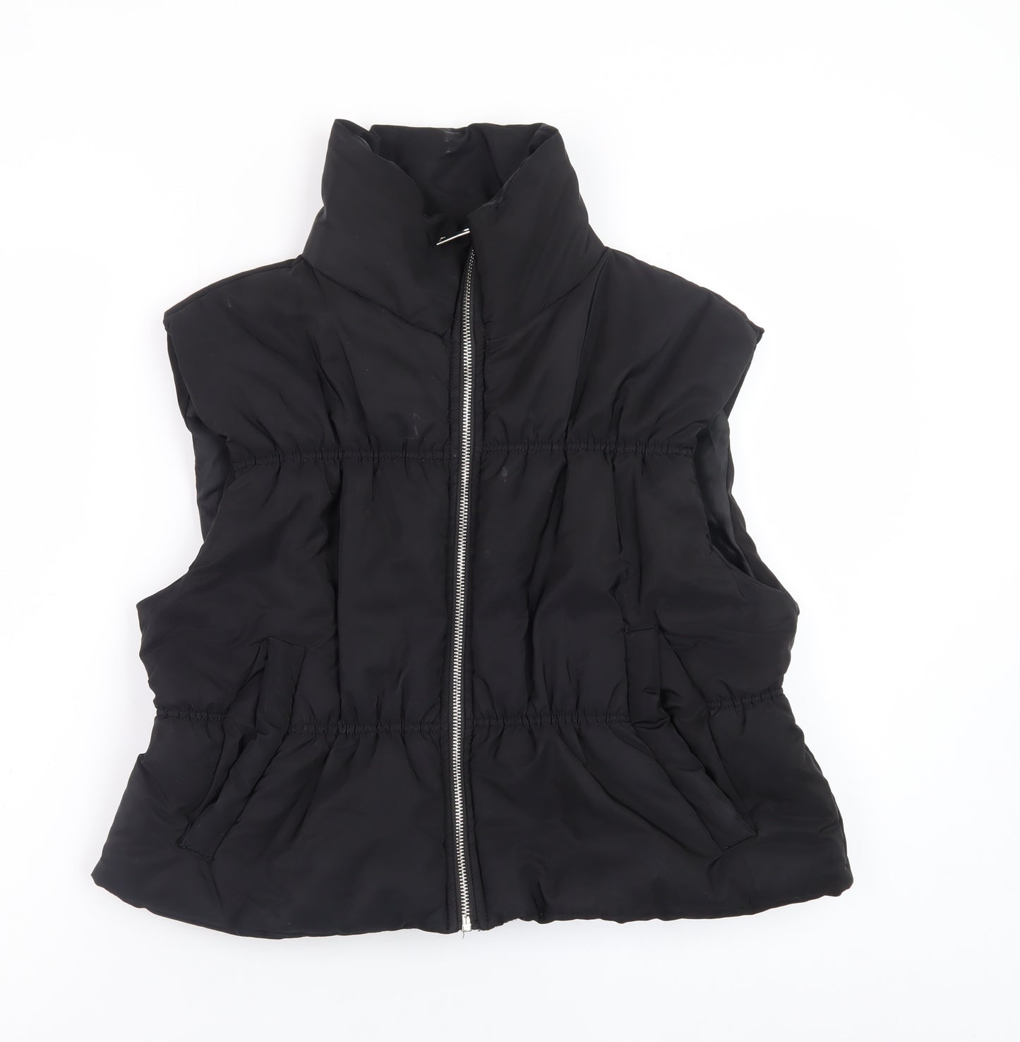 PrettyLittleThing Womens Black Size 10 Puffer Waistcoat
