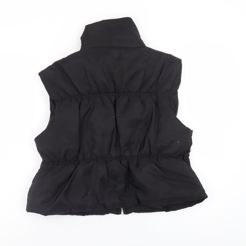 PrettyLittleThing Womens Black Size 10 Puffer Waistcoat
