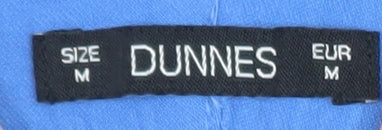 Dunnes Women’s Blue Cropped Cotton Stretch Trousers Size M