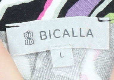 Bicalla Women’s Multicoloured Viscose Blouse Long Sleeve L