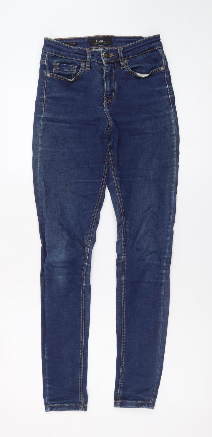 Diesel Womens Blue Skinny Slim Fit Denim Jeans Size 8 UK 27W 30L