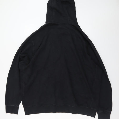 Nike Men's Black 2XL Pullover Hoodie Fleece Logo Sweatshirt