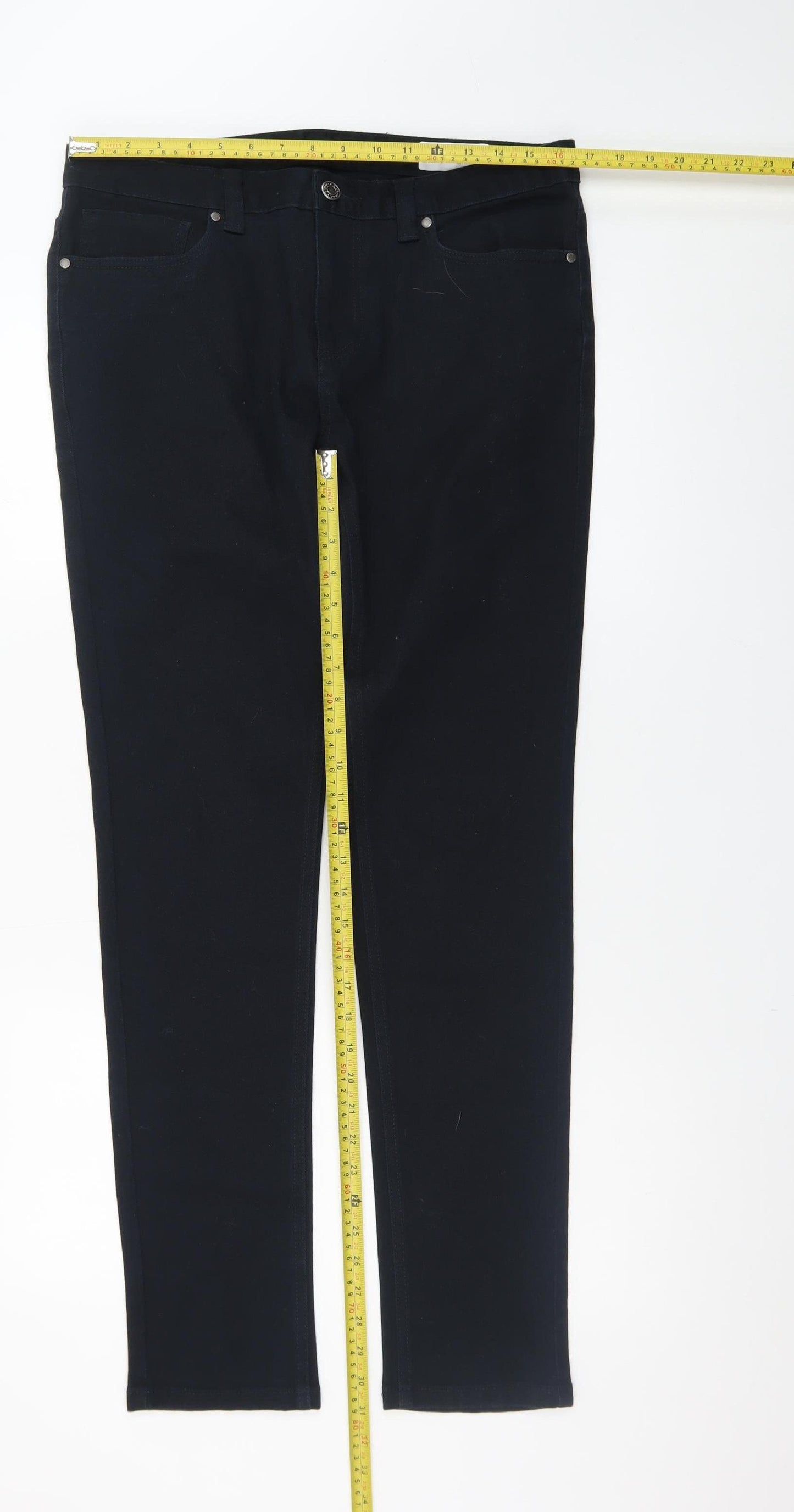 Denim Co. Women's Black Skinny Jeans Size 16 Long 34in