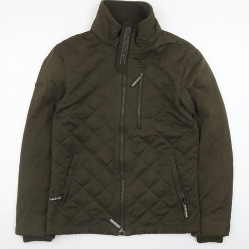 Superdry Men's Green The Windhiker Quilted Windproof Jacket M